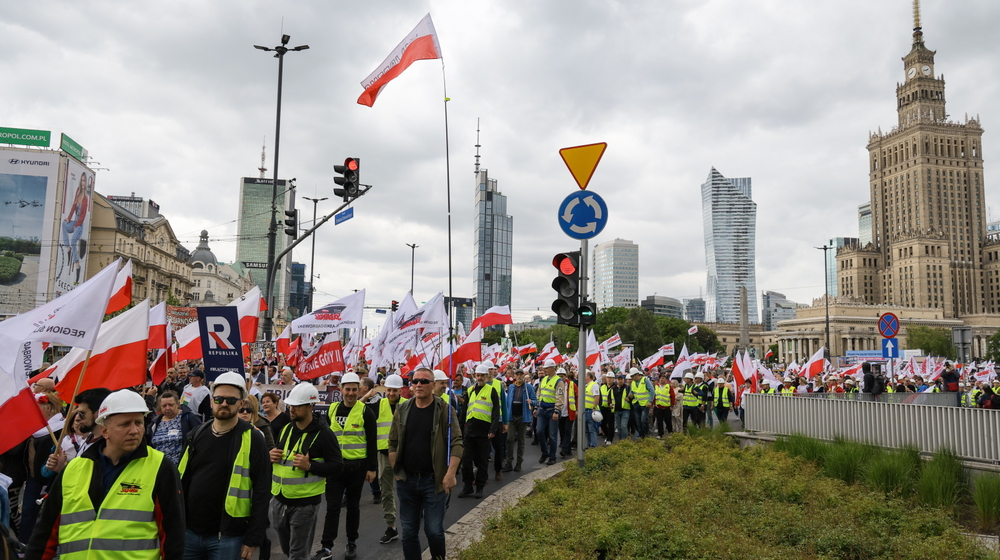 Protest rolników w Warszawie