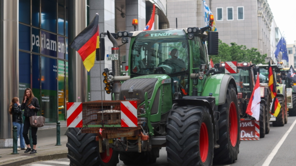 Protest rolników w Brukseli