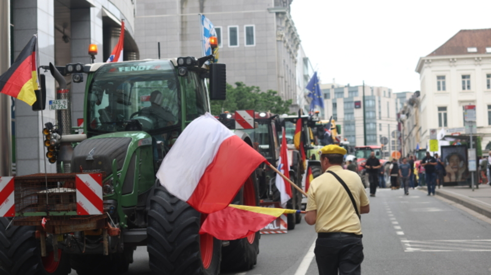 Protest rolników w Brukseli