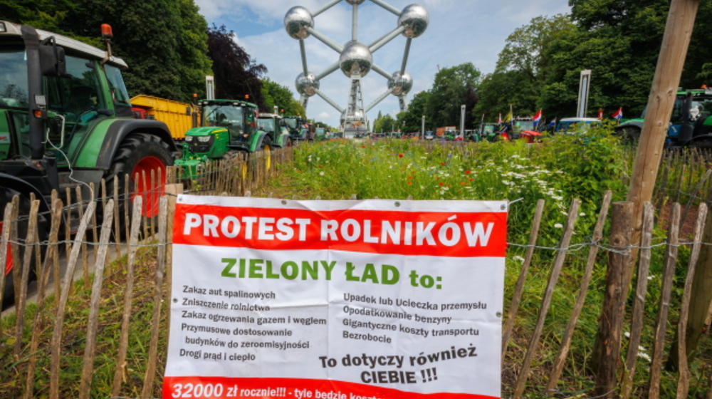 Protest rolników w Brukseli